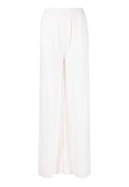 MSGM wide-leg wool-cashmere blend trousers - Bianco