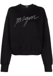 MSGM Felpa con strass - Nero