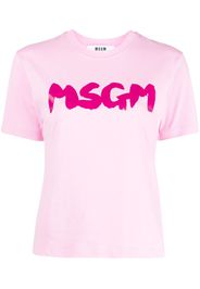 MSGM T-shirt con stampa - Rosa