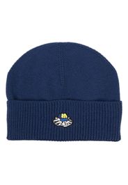 MSGM Berretto con applicazione logo - Blu