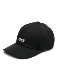 MSGM embroidered-logo cotton baseball cap - Nero