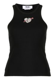 MSGM Top con decorazione - Nero