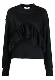 MSGM Felpa con ruches - Nero