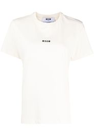 MSGM logo-print cotton T-shirt - Toni neutri
