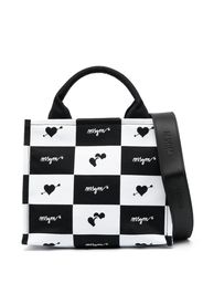 MSGM Borsa tote con stampa - Nero