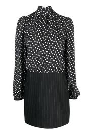 MSGM Abito corto a pois - Nero