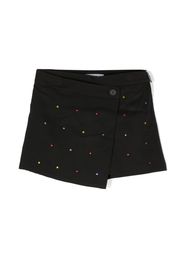 MSGM Kids asymmetric short skirt - Nero