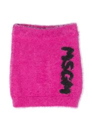 MSGM Kids logo-print slip-on skirt - Rosa