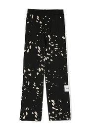 MSGM Kids graphic-print cotton trousers - Nero