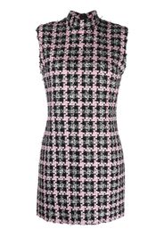 MSGM bouclé-construction sleeveless minidress - Nero