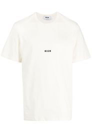 MSGM logo-print cotton T-shirt - Toni neutri