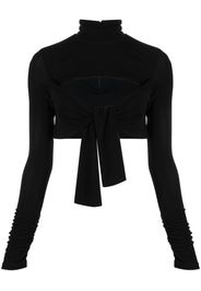 MSGM cutout crop top - Nero