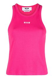 MSGM Canotta con ricamo - Rosa