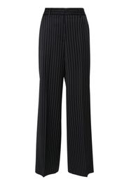 MSGM Pantaloni dritti a vita alta - Blu