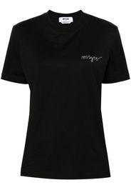 MSGM T-shirt con ricamo - Nero