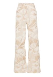 MSGM high-waist straight-leg jeans - Toni neutri