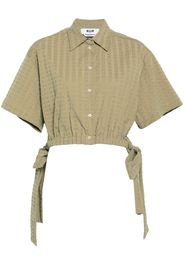 MSGM Camicia crop - Verde