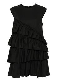 MSGM Abito con ruches - Nero