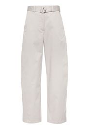 MSGM Pantaloni affusolati con cintura - Grigio