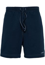 MSGM Shorts sportivi con ricamo - Blu