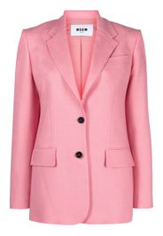 MSGM Blazer monopetto con revers a lancia - Rosa