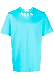 MSGM T-shirt con stampa - Blu