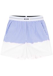 MSGM Shorts a righe - Blu