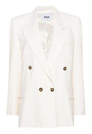 MSGM Blazer doppiopetto con revers a lancia - Toni neutri