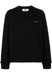 MSGM Felpa con ricamo - Nero