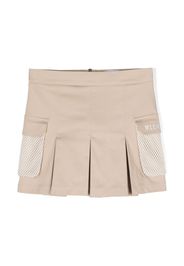 MSGM Kids pleated mini skirt - Nero