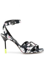 MSGM Sandali a fiori - Nero