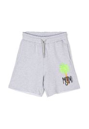 MSGM Kids Shorts con stampa - Grigio
