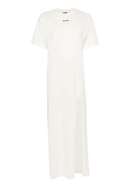 MSGM Abito modello T-shirt con stampa - Bianco