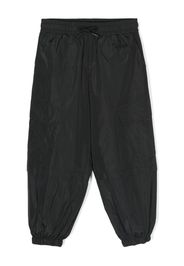 MSGM Kids embroidered-logo cargo trousers - Nero