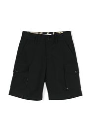 MSGM Kids studded-logo cargo shorts - Nero