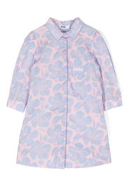 MSGM Kids floral-print shirt dress - Rosa