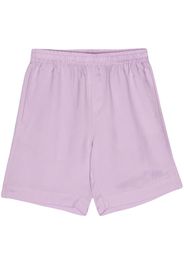 MSGM logo-embroidered shorts - Viola