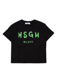 MSGM Kids logo-print T-shirt - Nero