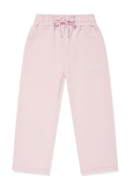 MSGM Kids logo-embroidered track pants - Rosa