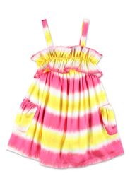 MSGM Kids tie-dye cotton dress - Rosa