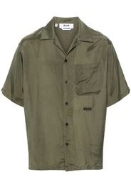 MSGM logo-embroidered shirt - Verde