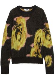 MSGM Maglione con stampa - Nero
