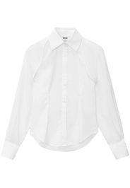 MSGM Camicia con maniche rimovibili - Bianco