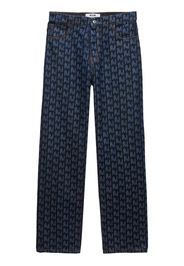 MSGM Jeans con monogramma - Blu