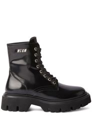 MSGM Anfibi con logo - Nero