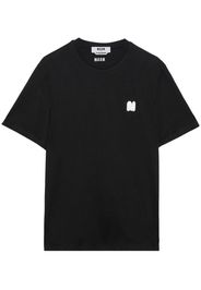 MSGM T-shirt con applicazione logo - Nero