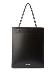 MSGM Borsa tote con stampa - Nero