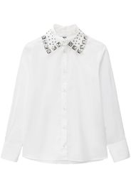 MSGM Camicia con borchie - Bianco