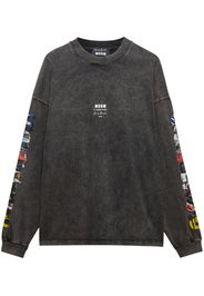 MSGM T-shirt a maniche lunghe - Grigio