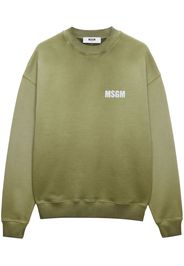 MSGM Felpa con stampa - Verde